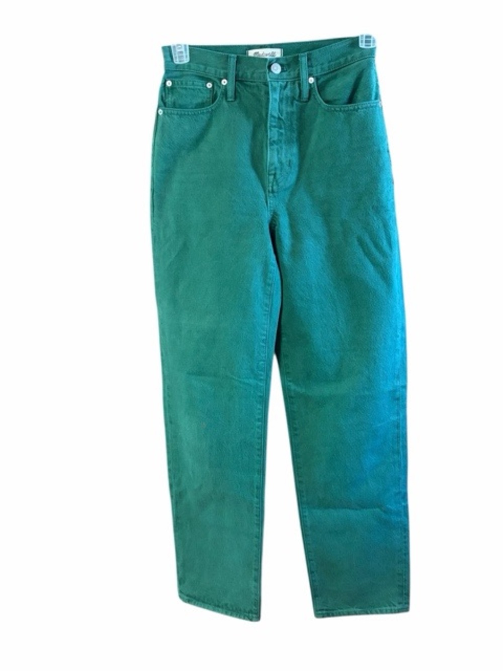 Madewell Baggy Straight Jeans Garment-Dyed Edition Hemlock Green NWT - Picture 2 of 8